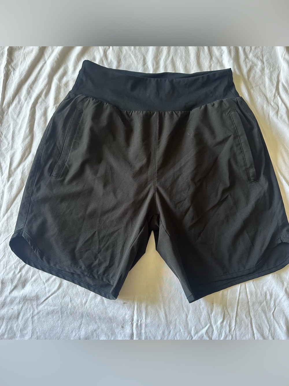 EUC Libin Women's 7” Athletic Running Shorts—Medium—Black